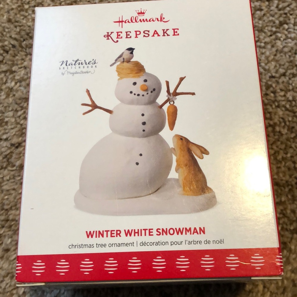 Winter white snowman